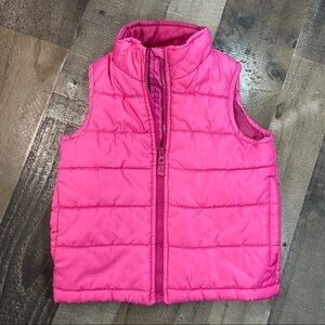 Oshkosh Pink Puffer Vest Size 4